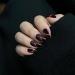 Shop Moguri Red Black Almond-Shaped Press On Nails | Elegant Artificial Nails with Golden Curved Line Design - Perfect for Weddings & Birthdays - Buy Online on GoSupps.com