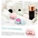 Beavorty Mini Pots 4 Pcs Powder Bottle Rouge Bottles Lip Balm Jar Loose Bulk Rouge Lipstick Jar Mini Dispensing Bottle - Buy Online on GoSupps.com