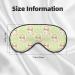 Rabbit Tie Print Sleep Eye Mask - Soft Blindfold with Elastic Strap for Travel & Night Sleeping - Buy Online on GoSupps.com