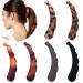 6 pieces large banana clips of colorful banana hair clip for thick hair non -slip ponytail holder clip for women and girls 6 multi colors C