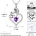 Cute Cat Necklace with Sparkling Zirconia Crystal Birthstone Pendant Necklace for Girls Womens White Gold Over 925 Sterling Silver Animal Necklace Birthstone Jewelry Sweet Present Girlfriend Sisters B February-Amethyst - Buy Online on GoSupps.com