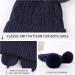 XIAOHAWANG Navy Pompom Kids Winter Beanie Hat | Boys Girls Infant Toddler Knitted Hat 2-6 Years - Buy Online on GoSupps.com