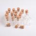 50pcs 0.5ml Glass Bottles with Cork - Mini Transparent Hanging Bottles for Essential Oils & Crafts - Buy Online on GoSupps.com