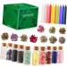 Witchcraft Candle Starter Kit | Mini Crystals & Accessories for Rituals | Relaxing Bath & Dried Flowers - Perfect for Experienced Witches - Buy Online on GoSupps.com