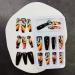 GORS Long Black Press on Nails - Colorful Coffin Fake Nails with Graffiti Note Designs | Full Cover False Nails for Women - Buy Online on GoSupps.com