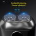 Mini Electric Beard Cutter Small Dual Head Mini Electronic Beard Cutter Portable Electroplated Silver TXD02 for Man for Home - Buy Online on GoSupps.com