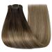 Buy Youngsee Balayage Clip-in Extensions - Real Hair 55cm Dark Brown 120g #4/10/16 | Best Quality & Fast International Shipping - Buy Online on GoSupps.com