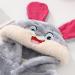 Colorful Cartoon Rabbit Children's Bathrobe | Cozy Hooded Nightwear & Flannel Pajamas for Girls 1-8 Years - Plush & Thick Gray Design - Buy Online on GoSupps.com