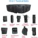 ZGJINLONG Tactical Utility Belt - Modular Equipment System for Security Guards, Police & Military - Black (10pcs) - Buy Online on GoSupps.com