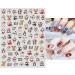 Christmas Nail Stickers 10 Sheets Self-Adhesive Nail Decal for Kids Cartoon Nail Art Decoration Design Supplies - Buy Online on GoSupps.com