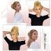 RUWISS Claw Clips in Messy Bun Hair Piece 100% Human Hair Buns Wavy Curly Chignon Hair Bun Extension Tousled Updo Hair Bun Real Human Hair Scrunchie with Clip for Women (Natural Black) 1 Count (Pack of 1) Natural Black - Buy Online on GoSupps.com