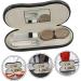 Alipis Outdoor Glasses Case Set - 2 in 1 Travel Case with Wood Grain Design 15.8x7.4cm - Perfect for Glasses & Contact Lenses - Buy Online on GoSupps.com