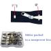 Meikeer 12-Piece Zipper Slider Repair Kit - Black, Bronze, Silver Replacement Sliders for Metal, Plastic, Nylon Jacket Zippers - Buy Online on GoSupps.com