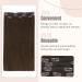 FSHINE 30cm Dark Brown Clip-In Hair Extensions - Remy Silky Soft 50g #4 - 3PCs Real Ethhair - Buy Online on GoSupps.com