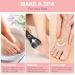 Waterproof Electric Callus Remover for Feet - Rechargeable Pedicure Kit with 3 Roller Heads, 2 Speeds, LED Display - Foot File for Hard, Cracked, Dry, Dead Skin - Buy Online on GoSupps.com