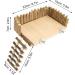 Topiky Hamster & Guinea Pig Toy - Nitangel Wooden House & Climbing Bridge Ideal Cage Accessories for Small Pets - Buy Online on GoSupps.com