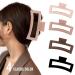 ZYTJ 5 Inch Extra Large Claw Clips for Thick & Long Hair - 4 Pack Oversized Matte Non-Slip Hair Clips for Women - Buy Online on GoSupps.com