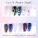 Laza Mermaid Pearl Chrome Nail Powder - Glazed Donut Metallic Mirror Effect Pigment & Iridescent Aurora Nail Glitter - Holographic Fairy Dust for Nail Art & Resin Crafts - Misty Silver - Buy Online on GoSupps.com