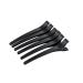 Ponik's hair clip straight clips made of plastic hairdressing requirement - hair clips hair clips for hairdresser hair clips clips - 6 pieces black 12 cm