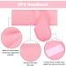 Whaline 4 PCS Pink Spa Headband Set for Sport, Yoga, Shower - Stretch Terry Cloth Hair Band - Buy Online on GoSupps.com