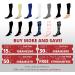 BAMS Plus Size Compression Socks Wide Calf XXL XXXL - Black XX-Large | Graduated Bamboo Knee-High Support - Buy Online on GoSupps.com