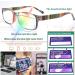6 Pack Stylish Blue Light Blocking Reading Glasses for Men & Women - Square Spring Hinges 1.5 Diopters Shop Internationally - Buy Online on GoSupps.com