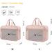 LOVEVOOK Hanging Travel Toiletry Bag for Women - Waterproof Makeup Organizer in Pink - Buy Online on GoSupps.com