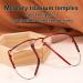 BAFAFA +2.5 Red Reading Glasses with Case - Blue Light Blocking Spring Hinge for Men & Women - Buy Online on GoSupps.com