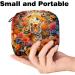 Large Capacity Storage Bag for Women's Bandages & Menstrual Cup - Colorful Skull Pattern - Travel Organizer - Makeup Storage (Pack of 1) - Buy Online on GoSupps.com