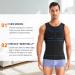 Wonderience Men's Compression Shirt Slimming Body Shaper Waist Trainer - Black XX-Large - Buy Online on GoSupps.com
