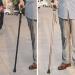 Crutch Telescopic Aluminum Solid Wood Handle Slip Ultra Light Portable Walking Stick for The Elderly 77-99 cm crutch-11.19 Interesting - Buy Online on GoSupps.com