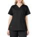 WonderWink Women's Origins Lima Scrub Top 3X-Large Black