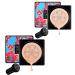 BKPPLZP 2P Mushroom Head Air Cushion CC Cream BB Cream CC Cream Foundation Concealer Moisturizing Long Lasting Bright Cushion Foundation Matte Hydrating Face Makeup (Natural+Ivory) Natural & Ivory