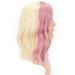 Faelbaty Short Blonde & Pink Wig - Curly Wavy Synthetic Bob for Women | Cosplay Costume Accessory - Buy Online on GoSupps.com