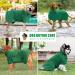 Dolahovy Dog Bathrobe - Super Absorbent Microfiber Drying Coat for Small to XL Dogs - Fast Drying Dog Towel in Green - Buy Online on GoSupps.com