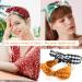 Women's Fashion Polka Dot Rabbit Ear Bow Headbands - Vintage Wide Bunny, Knotted Turban Headbands (6 Pcs) - Buy Online on GoSupps.com