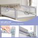 Vertical Lift Foldable Toddler Bed Rail 60 x 28 - Grey | Extra Long Guardrail for Crib, Twin, Full & Queen Size Mattress - Buy Online on GoSupps.com