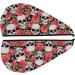 Skull and Roses Microfiber Hair Towel - Soft Super Absorbent Quick Dry Cap for Long Curly & Thick Hair - Buy Online on GoSupps.com