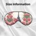 Eiffel Tower Rose Flower Print Eye Mask - Ultra-Soft & Light-Blocking for Optimal Comfort & Restful Sleep - International Shipping Available - Buy Online on GoSupps.com