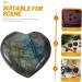 Buy Crystal Agate Ornaments - Whale Vase Moss Agate Hearts & Pocket Palm Stones for Meditation | Chakra & Natural Desk Calendar - Buy Online on GoSupps.com