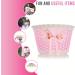 Bikes on Hikes Girls Bicycle Decorations Set - Fun Bike Decor with Beads, Mirror, Water Bottle, Streamers & Basket - Pink Kids Bike Decoration Kit - Buy Online on GoSupps.com