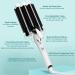 3-Barrel Curling Iron for Beach Waves | 25mm Adjustable Temperature Ceramic Waver - Ideal for Long & Short Hair - Quick Heating Black - Buy Online on GoSupps.com