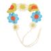 VALICLUD Flower Crochet Headband Boho Knitted Bandana Hair Wrap Farmhouse Vintage Flower Hair Accessory for Women Girls
