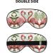 SSIMOO Flamingos On White Soft Eye Mask | Breathable Travel Eye Patch for Women | Relaxation & Comfort - Buy Online on GoSupps.com