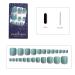 24pcs Chrome Short Square Toenails with Glue - Summer Beach & Bridal Clip-On Fake Nails - Buy Online on GoSupps.com