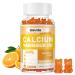 Calcium Magnesium Zinc Gummies with Vitamin D3 & K2 - High Potency Enhanced Absorption -60 Orange Gummies Flavored Orange 60 Count (Pack of 1)