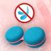 SPORTS WORLD VISION Cute Macaroon Contact Lens Case - Dark Blue Storage Container for Travel - Buy Online on GoSupps.com