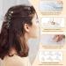 6PCS Clear Claw Clips - Large Iridescent Hair Clips for Women - Transparent Rectangular Square Hair Claws - Multi-color Jaw Clips for Thick Thin Curly Hair - Buy Online on GoSupps.com