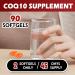 NuvitaGarden Mega CoQ10 400mg Superior Absorption Coenzyme Q10 Supplement Powerful-Antioxidant for Heart Health & Energy Production 90 Softgels - Buy Online on GoSupps.com