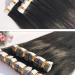 SOLUSTRE Black Tape Black Tape 55cm Tape In Virgin Human Hair Extensions Human Hair for Women Beauty (Black Remy Hair) Womens Wigs Happy Naturals - Buy Online on GoSupps.com